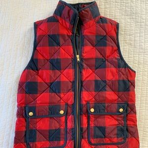 J crew flannel vest